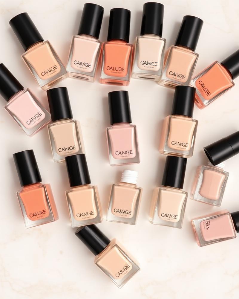 Nude polish bottle display